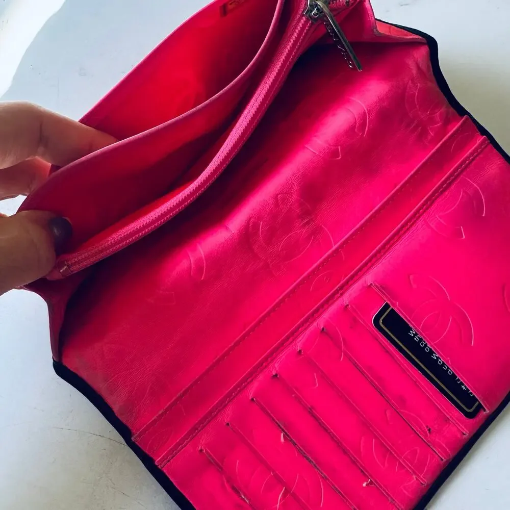 Chanel Calfskin Cambon Continental Bifold Wallet